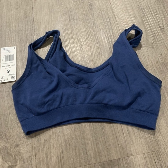Adidas Don't Rest Alphaskin Padded Bra Blue - Picture 3 of 4
